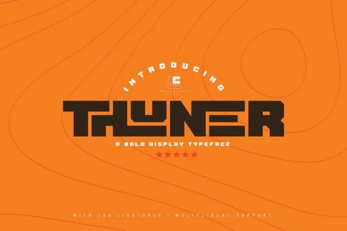 Thuner - Stunning Display Font