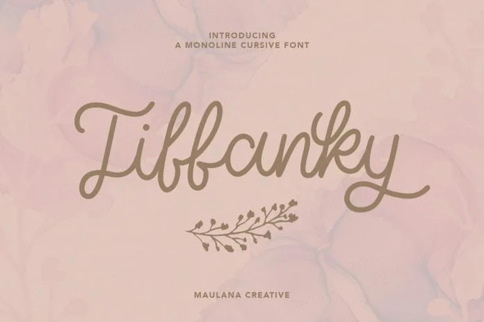 Tiffanky Monoline Cursive Font