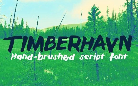Timberhavn Thick Brush Font