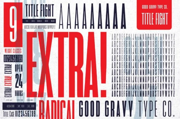 Title Fight font