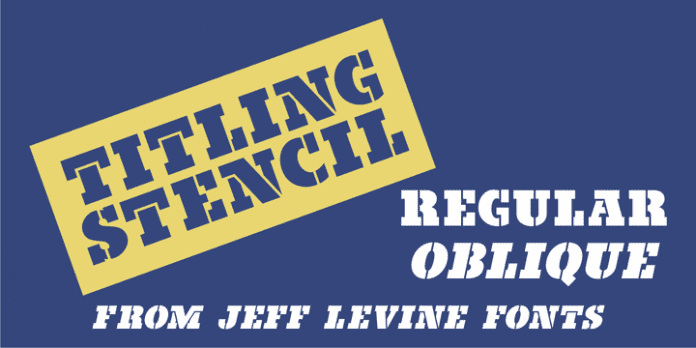 Titling Stencil Jnl Font