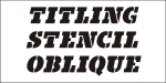 Titling Stencil Jnl Font