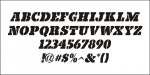 Titling Stencil Jnl Font