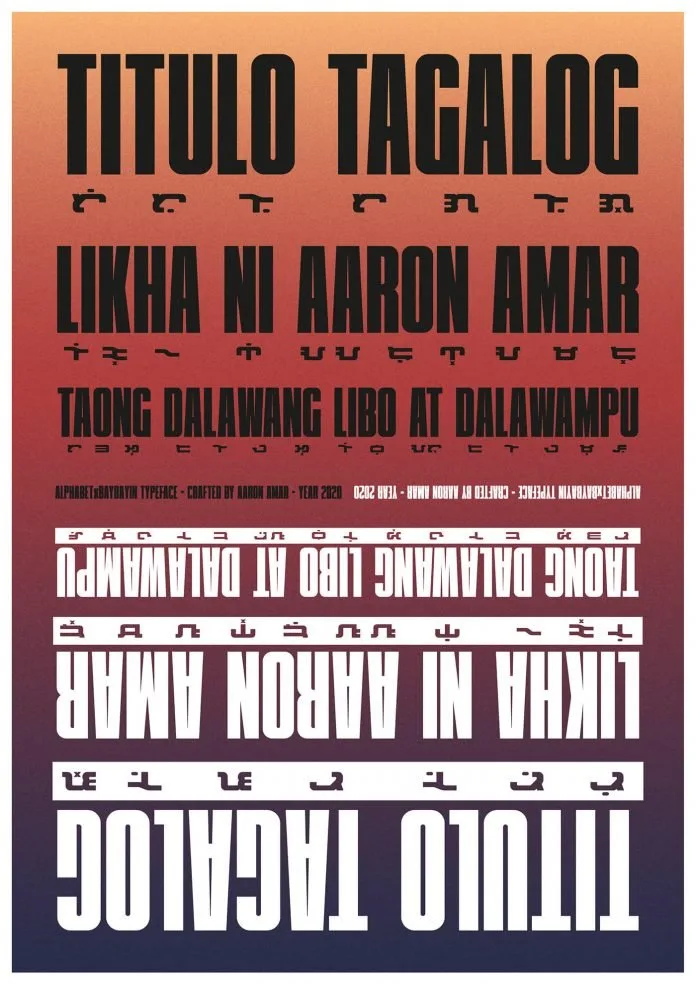 Titulo Tagalog — Alphabet x Baybayin Typeface