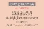 Today is Happy Day Font