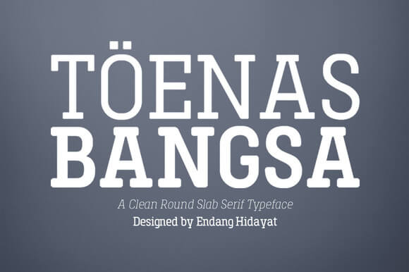 Toenas Bangsa Family - Regular Font