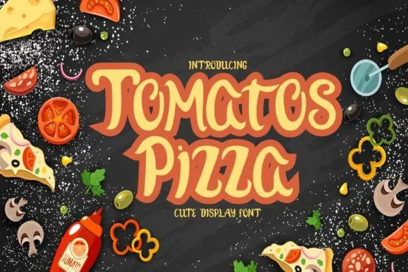 Tomatos Pizza Font