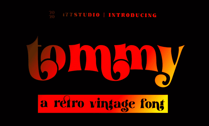 Tommy - Retro Vintage Typeface Font