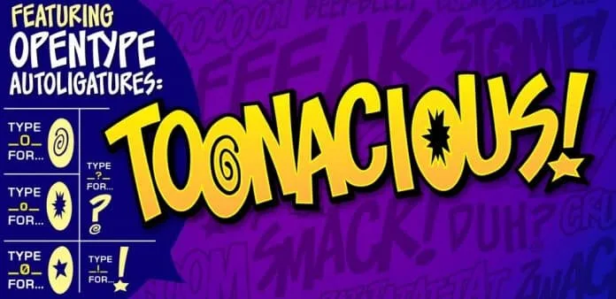 Toonacious BB Font