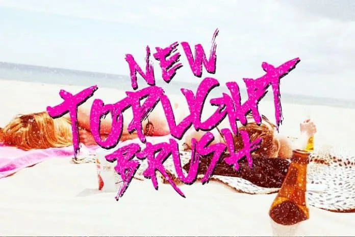 Top Light Brush Font