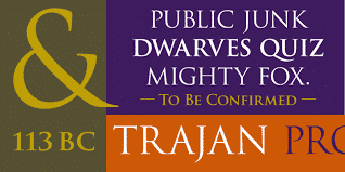 Trajan Pro Font