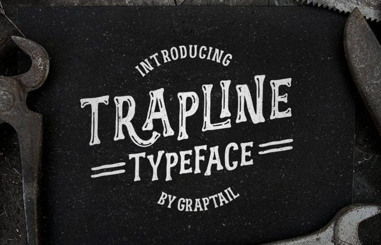 Trapline Typeface Font Free Download