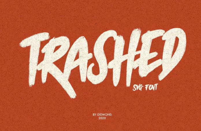 Trashed Typeface