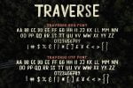Traverse - Opentype Hand Painted SVG Font