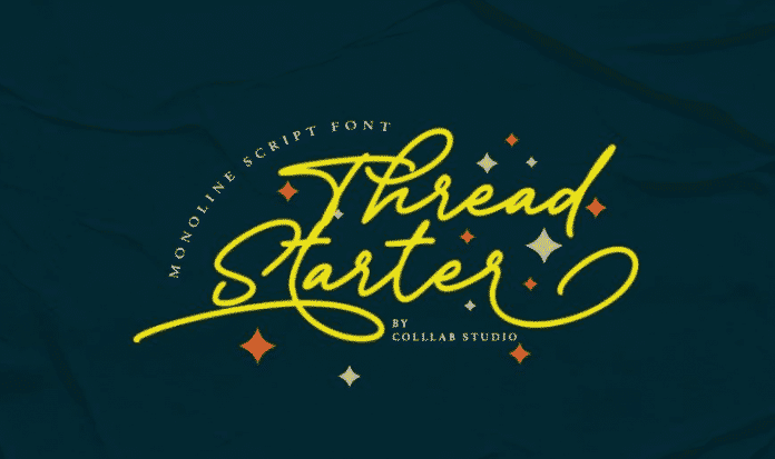 Tread Starter - A Casual Monoline Font