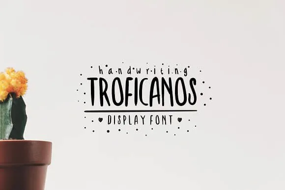 Troficanos Handwriting Display Font