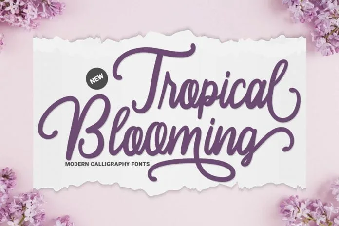 Tropical Blooming Font