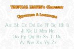 Tropical Leaves Font
