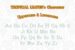 Tropical Leaves Font
