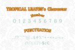 Tropical Leaves Font