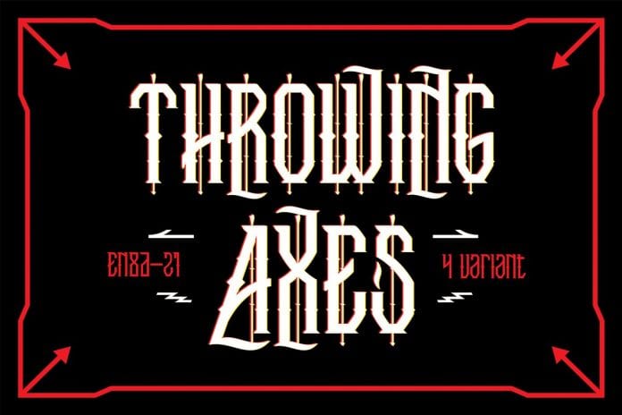 Trowing Axes Blackletter font