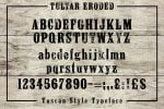 Tulyar Eroded Woodblock Font