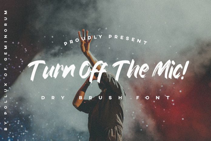 Turn off the Mic! Font