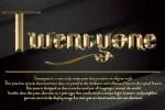 Twentyone Font