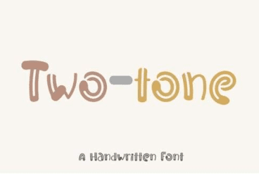 Two-tone Font