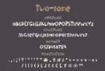 Two-tone Font