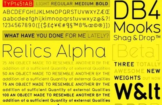Typ1451 family Font