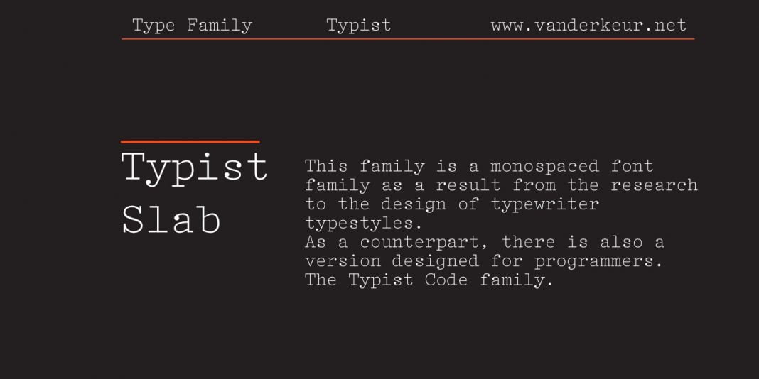 Typist Slab Font