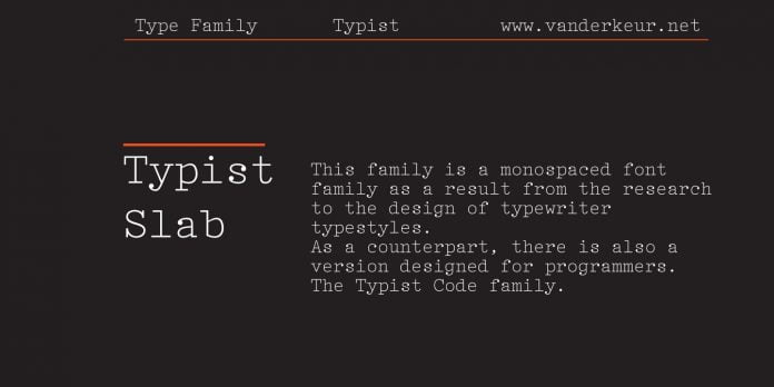 Typist Slab Font