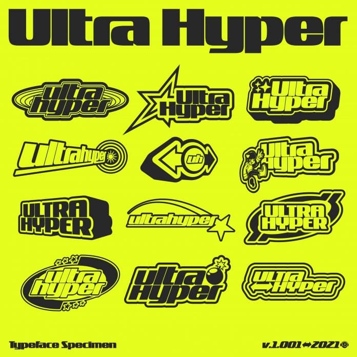 Ultra Hyper Display Regular+Italic Font