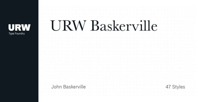 URW Baskeville Font