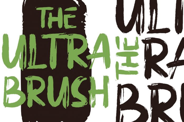 Ultra Brush Handbrush Font