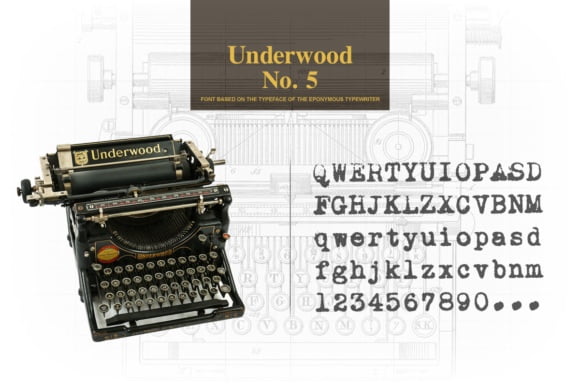 Underwood No. 5 Font
