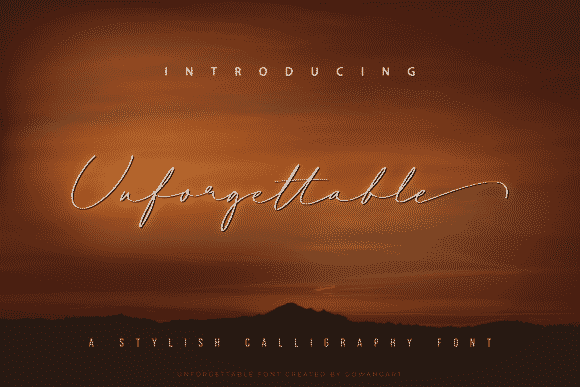 Unforgettable Font