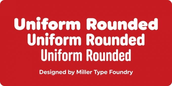 Uniform Rounded Font