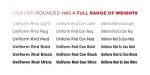 Uniform Rounded Font
