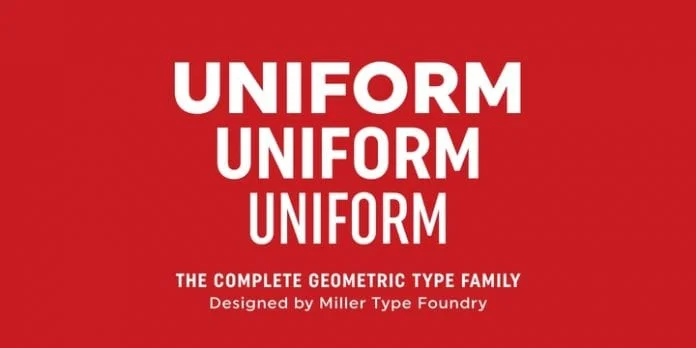 Uniform (с) Miller Type Foundry