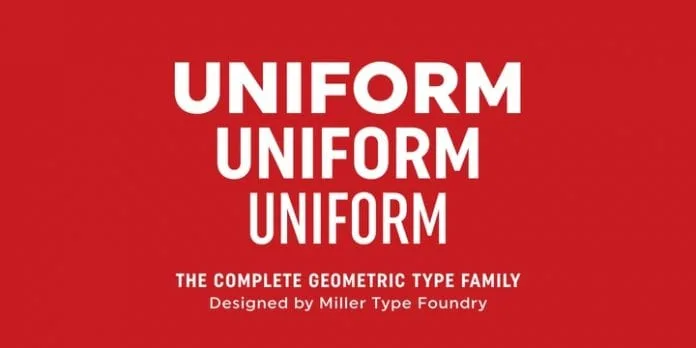 Uniform (с) Miller Type Foundry