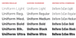 Uniform (с) Miller Type Foundry