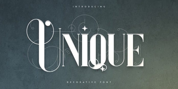 Unique VP Font