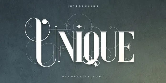 Unique VP Font Unique VP Font