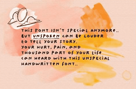Unspoken Font