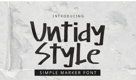 Untidy Style Font