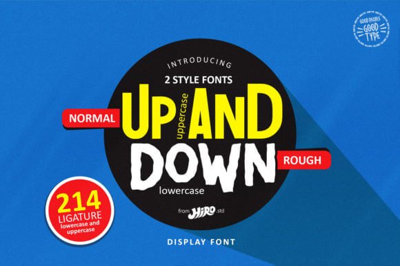 Up and Down Font
