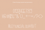 Urban Farming Font