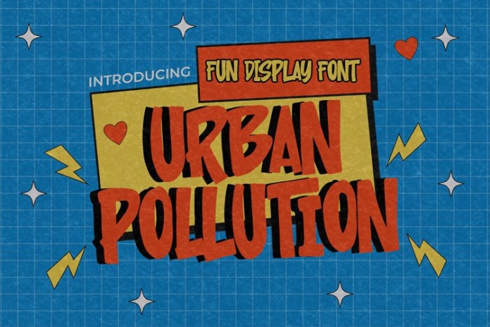 Urban Pollution - Fun Display Font